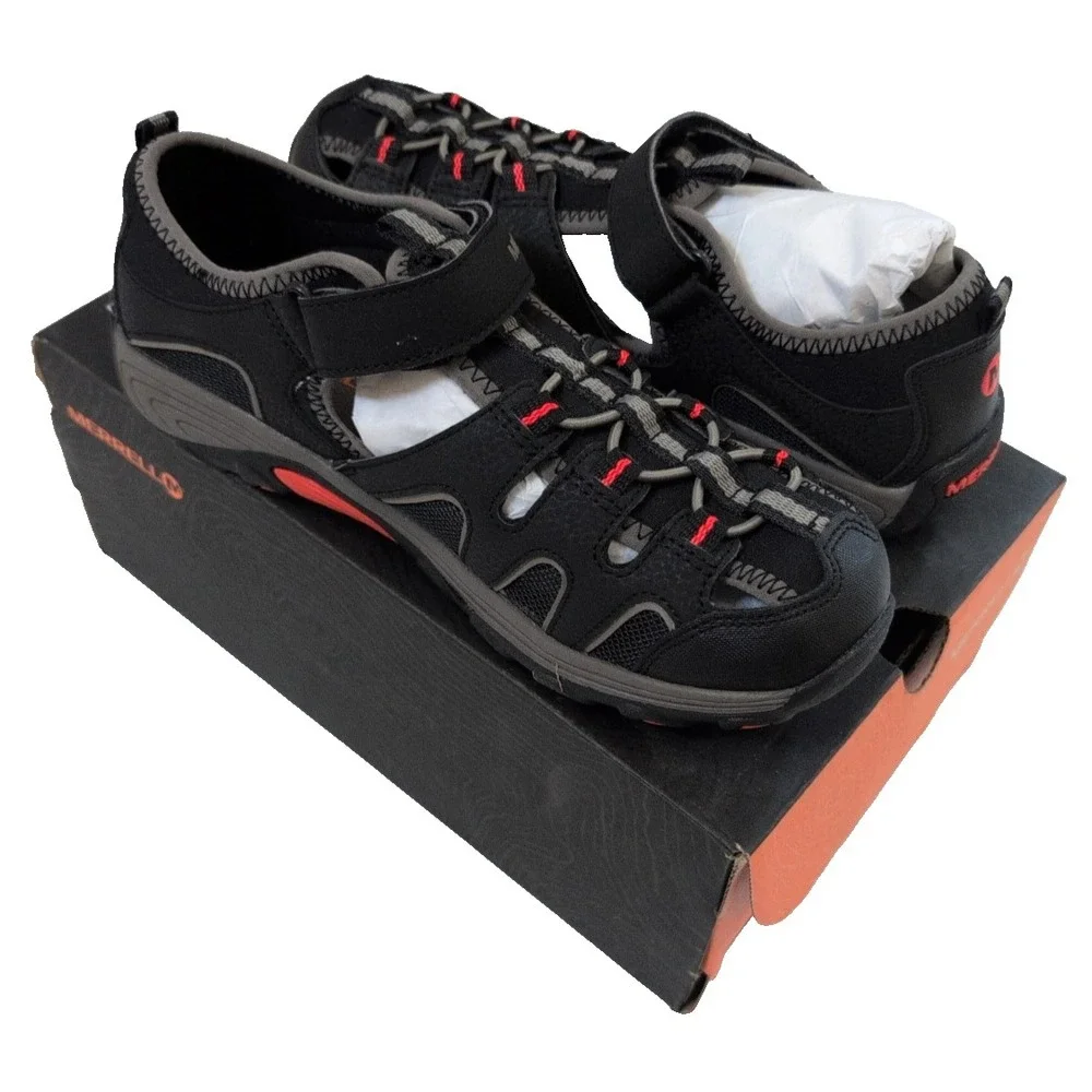 Merrell ML Hydro H20 Hiker Sandals -Boys Size 7 - Black - New